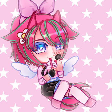 Art trade with @/Tatainhopeworld on instagram